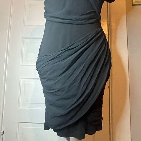 Alice + Olivia Chiffon Drape Sheath Dress - Picture 6 of 15